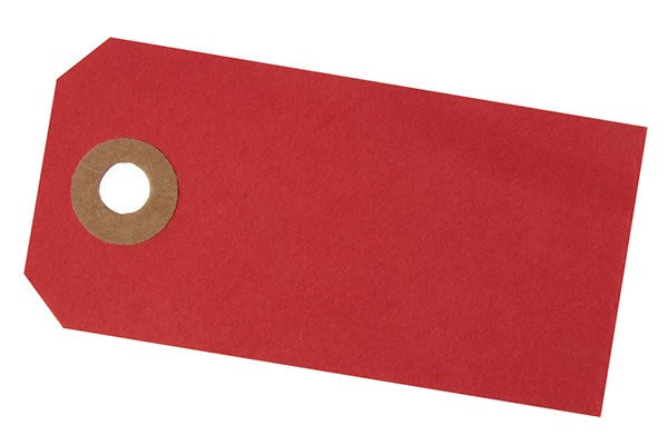 Manillamærke 40x80mm 10stk rød